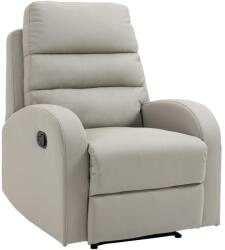 Homcom PU pihentető fotel lábtartóval - szürke