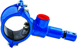  Csatlakozófúró DN160x32 PVC/PE csövekhez (önfúró), PN16, vízhez, GJS - gömbgrafitos öntöttvas