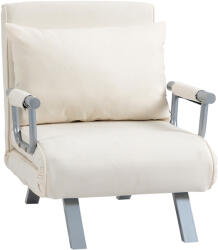 Homcom Fotelágy Modern 2 az 1-ben 5 fokozatban állítható háttámlával, 65x69x82cm