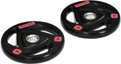  SportNow 2 db-os tárcsakészlet 10 kg - Acél gumival, Ø5 cm