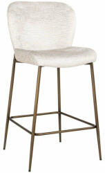 Richmond Interiors Darby 67 Bárszék Bézs Arany Fém Lábakkal (S4712 CREAM FUSION)