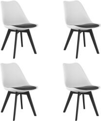 MARK szék fekete-fehér / 4 db fekete láb