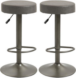Homcom 2 db-os forgó és állítható bárszék szett 35×36×64 cm