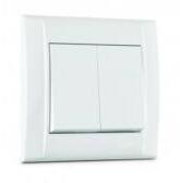  Defne, fehér, csillár/kétáramkörös kapcsoló, 105-ös (dfcs)