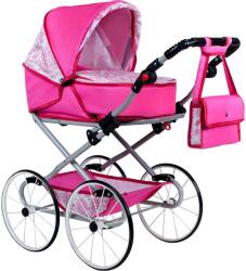 New Baby Cărucior retro pentru păpuşi 2v1 Natálka roz (29158)
