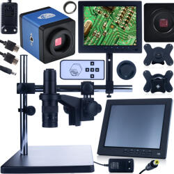 Rosfix Earth Pro MCEP-0.5X-PZRR digitális mikroszkóp állítható karral + 8 hüvelykes kijelzővel + digitális mikroszkóp tartóval + Draco kék kamerával