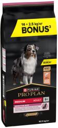 PRO PLAN Adult Medium Sensitive Skin Optiderma - Salmon 14 + 2.5 kg - pepita