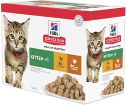 Hill's Hill' s Science Plan Kitten nedves macskatáp, csirke-pulyka 12 x 85 g