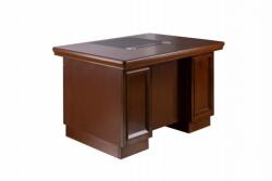  Birou Directorial A-1413, 160x80cm, culoare Nuc, lemn+mdf