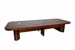  Masa conferinta 480cm, Nuc Negru, Lemn + MDF, C-6059
