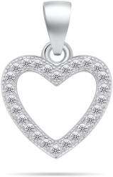 Brilio Silver Káprázatos szív medál cirkónium kövekkel PT09W