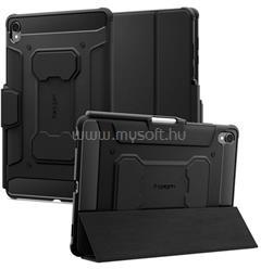Spigen Samsung Tab S11 5G / Tab S11 WIFI RUGGED ARMOR PRO tok álló aktív FLIP, ceruza tartó, FEKETE (ACS10149) (ACS10149)