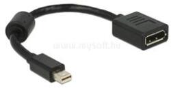 Delock Átalakító mini Displayport 1.1 male to Displayport female (fekete) (DL65554) (DL65554)