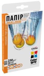 ColorWay Fotópapír, magasfényű (high glossy), 230 g/m2, 10x15, 50 lap