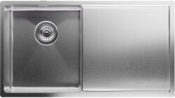 Klarstein TitanSteel konyhai mosogató lefolyóval, 79 x 44 cm, rozsdamentes acél, karcálló, hőálló (SIK1-TitanS-3540dss) (SIK1-TitanS-3540dss) - electronic-star