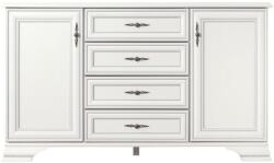 GERBOR Komód, alpesi fehér, KENTAK KOM2D4S