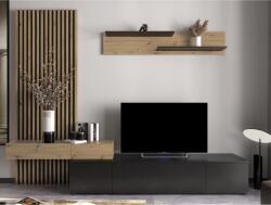 Gerbor Nappali fal, fekete/artisan tölgy, REBEKA PLUS - mindigbutor