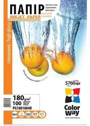 ColorWay Fotópapír, magasfényű (high glossy), 180 g/m2, 10x15, 100 lap