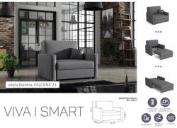 Mindigbútor VIVA SMART I előre nyíló rugós, ágyneműtartós fotelágy Falcone 21 színben - mindigbutor
