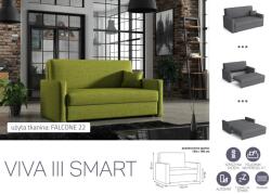 Mindigbútor VIVA SMART III. előre nyíló rugós kanapé Falcone 22 színben - mindigbutor