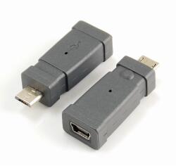 PremiumCord Mini USB Micro USB Átalakító Szürke 3cm kur-25 (kur-25)