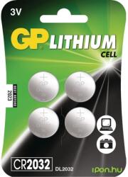 GP Batteries CR2032 Lithium gombelem (CR) 4db