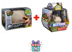 Primal Hatch Akciós készlet: Dino interaktív T-rex tojásból kikelve + Bitzee Jurassic World dinoszauruszokkal (AS_6072462_6074096)