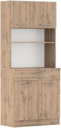 TEMPO KONDELA Négyajtós szekrény, wotan tölgy, DOMIS NEW (413707)