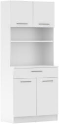 TEMPO KONDELA Négyajtós szekrény, fehér, DOMIS NEW (413704)