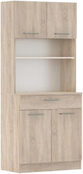TEMPO KONDELA Négyajtós szekrény, sonoma tölgy, DOMIS NEW (406089)