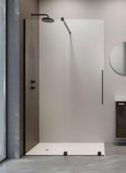 Radaway Furo Black Walk-in fekete zuhanyfal (10106588-54-01L+10110544-01-01)