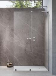 Radaway Furo SL Brushed Nickel Walk-in szálcsiszolt króm zuhanyfal 100J (10306538-91-01R+10110494-01-01)