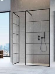 Radaway Modo New Black III Factory Walk-in fekete zuhanyfal 85+150 (389085-54-55+389154-54-55+389000-54)