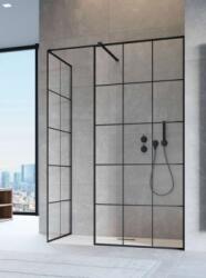 Radaway Modo X Black III Factory Walk-in fekete zuhanyfal 50+75 (389254-54-55+389275-54-55+389000-54)