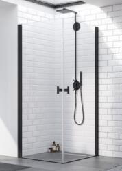 Radaway Nes Black KDD I szögletes fekete zuhanykabin 80B+90J (10021080-54-01L+10021090-54-01R)
