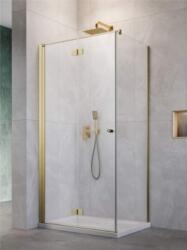 Radaway Nes Brushed Gold KDJ-B szögletes szálcsiszolt arany zuhanykabin 80J+75 (10025080-99-01R+10039075-01-01)
