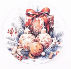  Műanyag tálca karácsonyi dísz