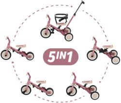Petite&Mars Multifunkciós tricikli 5in1 Turbo Dusty Rose (613821)