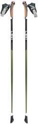 LEKI Flash Carbon Nordic Walking túrabot, green metal-black yellow 120 cm
