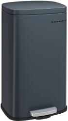 SONGMICS Konyhai szemetes 30L, acél pedálos szemetes, füstszürke (LTB03GS)