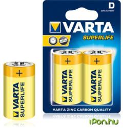 VARTA Superlife Szén-cink góliát elem (D) 2db (2.020.101.302)
