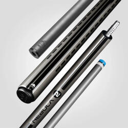  Tac biliard Pool Rhino Nebula 2 Charcoal Gray cu varf din carbon 12, 4mm (R-N-CG)