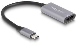 Delock 60020 HDMI kábel 0, 15 M HDMI A-típus (Standard) USB C-típus Fekete, Szürke (60020) - compzone