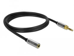 Delock 85779 audio kábel 0, 5 M 3.5mm Fekete, Szürke (85779)