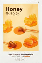 Missha Airy Fit Honey mască textilă iluminatoare 19 g | Missha Mască de față din țesut Airy Fit Sheet Mask Honey - 19 g / 1 buc Masca de fata