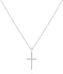 Brilio Silver Colier atemporal de argint Cruce NCL50W