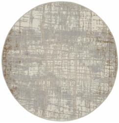 Calvin Klein Covor Rotund Calvin Klein CK950, Gri Crem, 122x122 cm, Design Contemporan, Ideal pentru Spații Moderne (COVOR CK RUSH CK950 IVORY/TAUPE 1.22X1.22) Covor