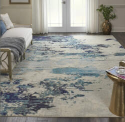 Celestian Covor Model Celestian CES02IV, Marime 160 x 221 cm, Crem, Ivory, Inaltime Fir 12 mm, Antialergic, Polipropilena, Living, Dormitor, Sufragerie, Birou (COVOR CELESTIAL CES02 IVORY/TEAL BLUE 1.60X2.21) Covor