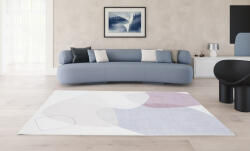 Lyon Covor Premium Belgian Model Lyon P0419-672, Marime 200 x 290 cm, Crem, Mov, Inaltime Fir 7 mm, Antialergic, Polipropilena, Living, Dormitor, Sufragerie, Birou (P0419-672 2x2.9) Covor