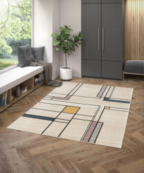 Cancun DELISTAT - Covor Premium Belgian Model Cancun 18715-065, Marime 80 x 150 cm, Crem, Inaltime Fir 7 mm, Antialergic, Polipropilena, Living, Dormitor, Sufragerie, Birou (COVOR CANCUN 18715/065 0.8x1.5) Covor